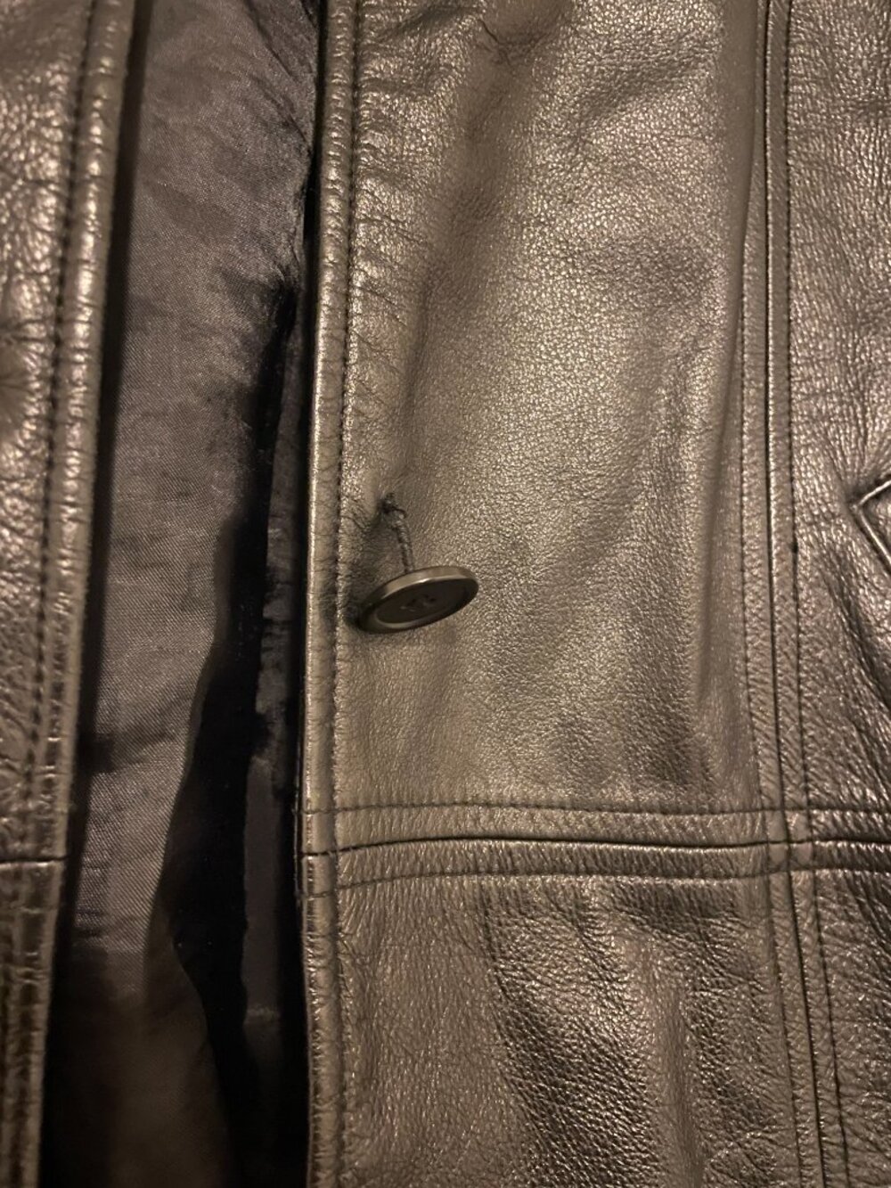 genuine leather jacket - Picture 3 of 6